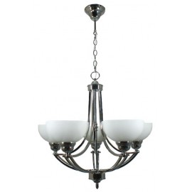 Lighting Inspiration-Houston 5Lt Pendant-Bronze / Chrome